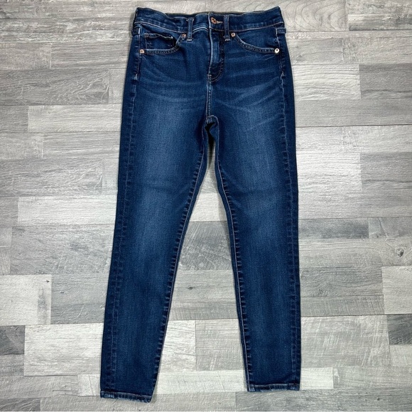 Express Women's Dark Wash Skinny Mid-Rise Denim Jeans - Picture 1 of 7